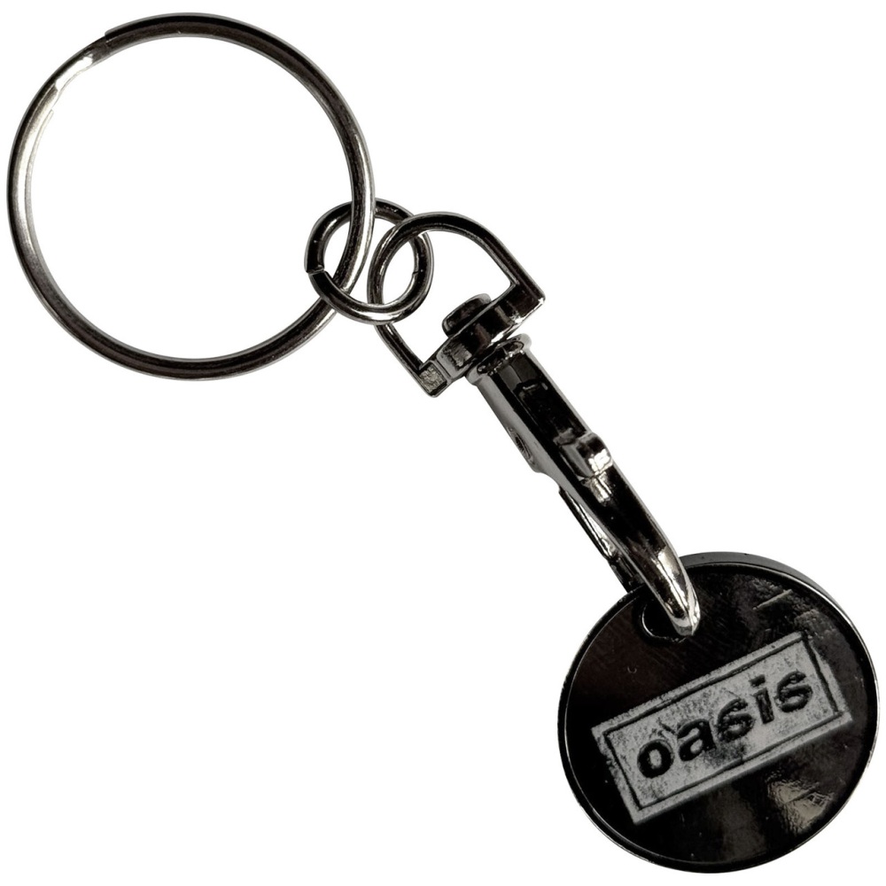 Oasis - Live '25/Decca Logo DoubleSided Trolley Coin Keychain - Black
